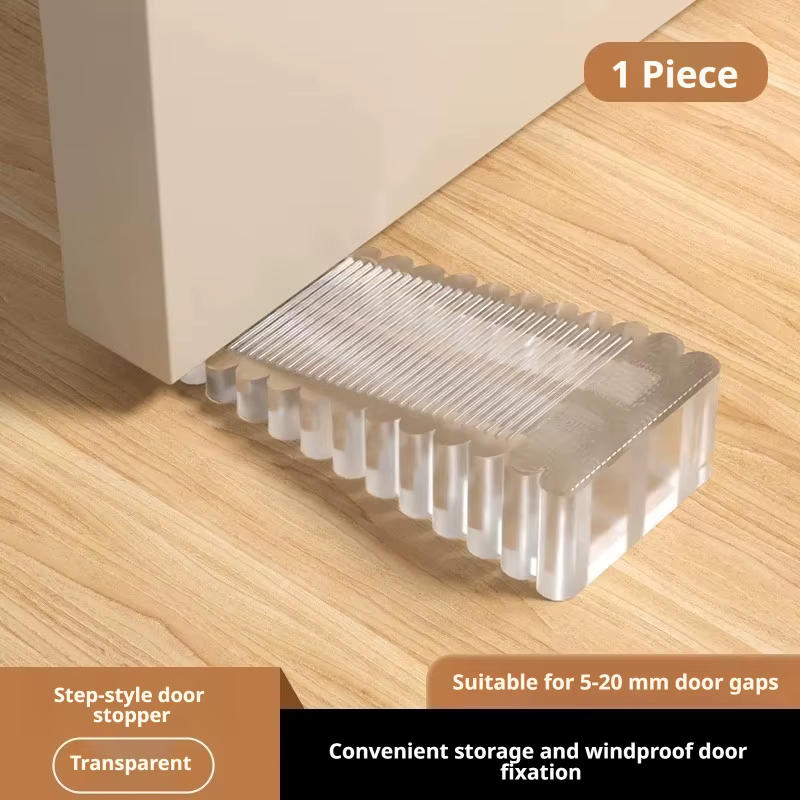 Butoir de porte en caoutchouc en forme de coin, bloc de sécurité en silicone, butoir de porte anti-collision, butoir de porte en caoutchouc mobile.