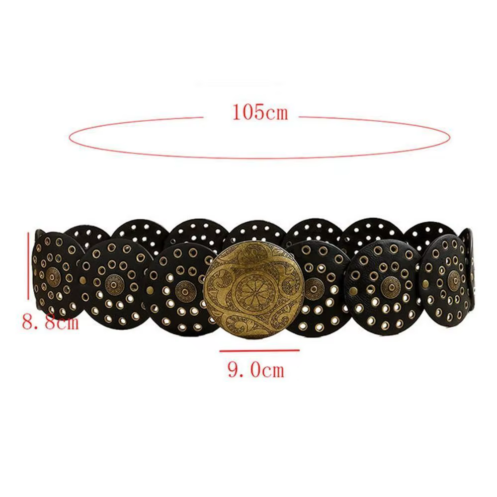 Ceinture Ajustable Vintage en PU pour Femme