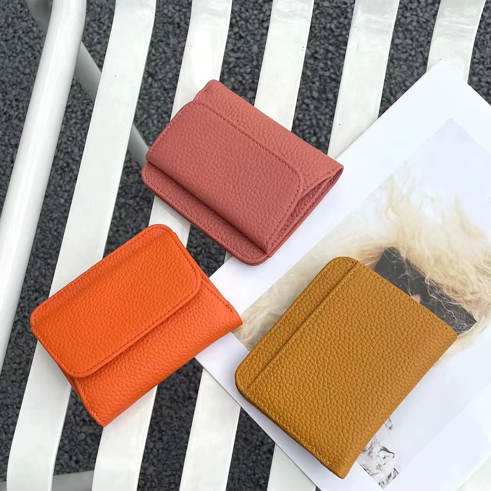 Portefeuilles en cuir véritable pour femmes