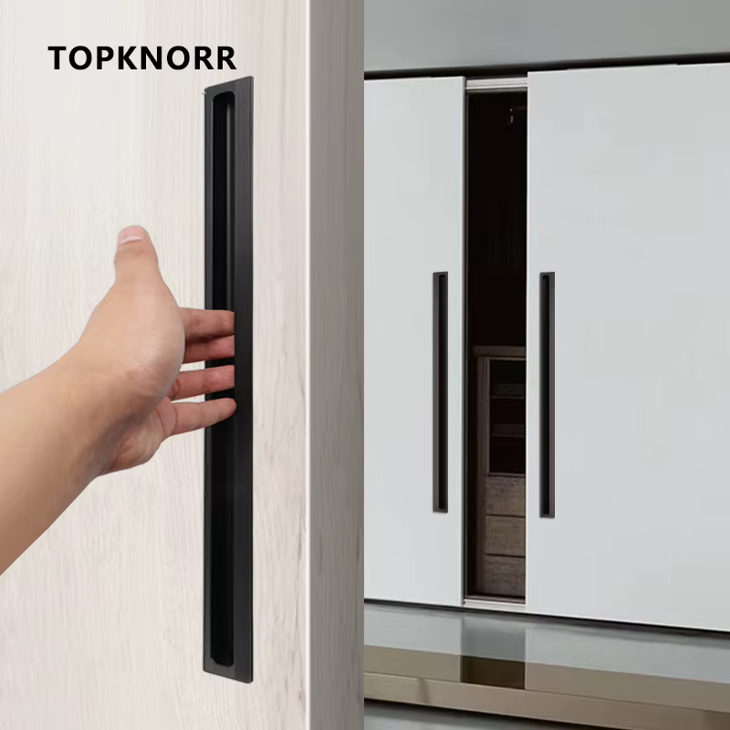 Poignée de porte d'armoire intégrée sans trou, bouton à main, moderne, simple, market, poignée de Cisco, poignée cachée d'armoire MELShoe