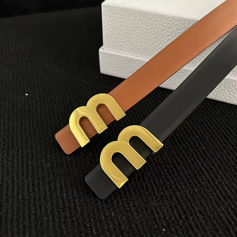 2025 nouvelles ceintures minces 2.5cm pour femmes filles mode ceinture en cuir de vachette boucle en métal ceinture loisirs robe jean ceinture