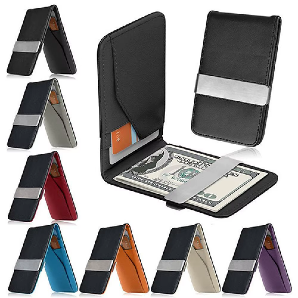 Portefeuille court en Faux cuir pour hommes