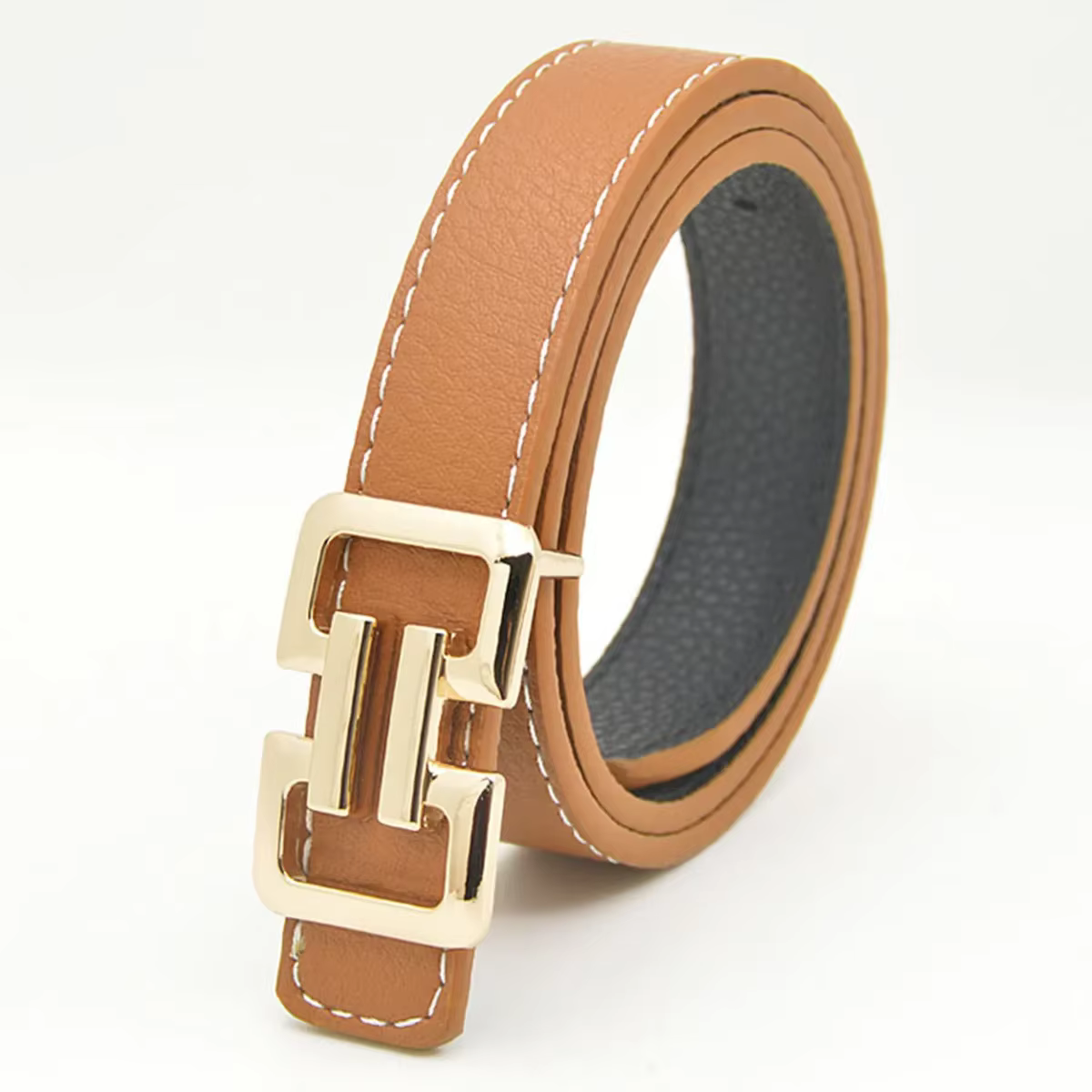 Ceinture en PU colorée pour femmes
