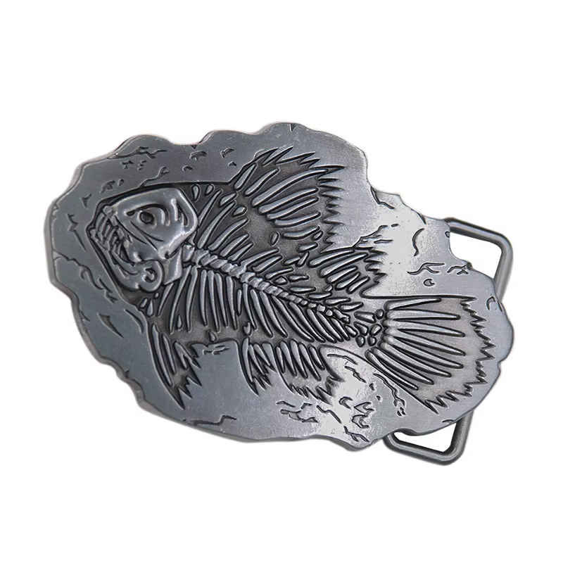 Ceinture fossile en arête de poisson avec finition en étain, cuir, zones artisanales faites à la main, sangle à épingle rétro, bricolage, homme, homme, accessoire de jean, 40mm