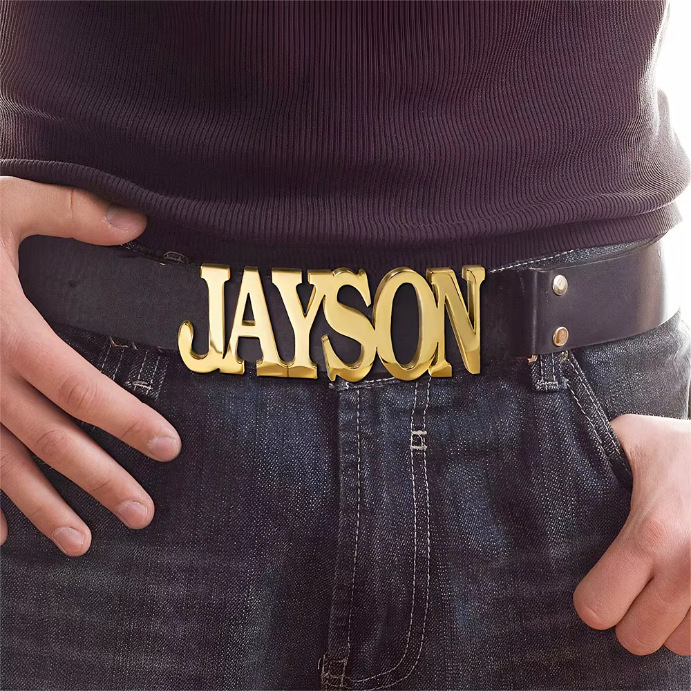 Ceinture avec nom personnalisé pour homme