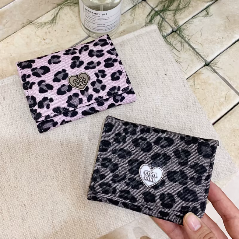 Portefeuille portable imprimé léopard 2026 pour femme