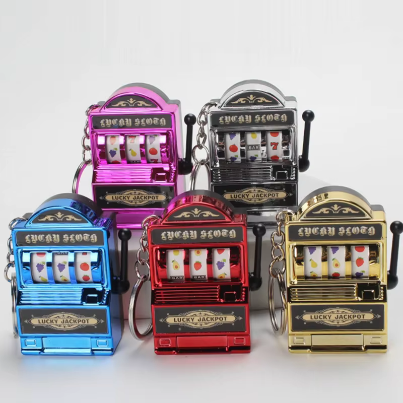 Mini Casino Jackpot porte-clés sacs à main pendentif à breloque pour femmes hommes