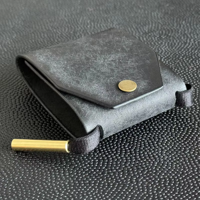 Porte-monnaie à accès rapide — Portefeuille en cuir PU / Porte-billets — Clip organisateur