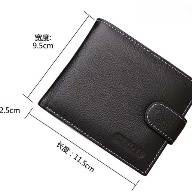 Portefeuille pour hommes en cuir véritable