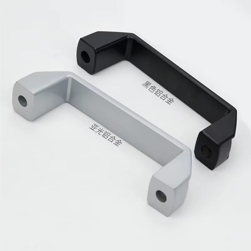Poignée en alliage d'aluminium, quincaillerie industrielle, poignée de meuble en aluminium, pièces pour profilés en aluminium 90mm 120mm 180mm