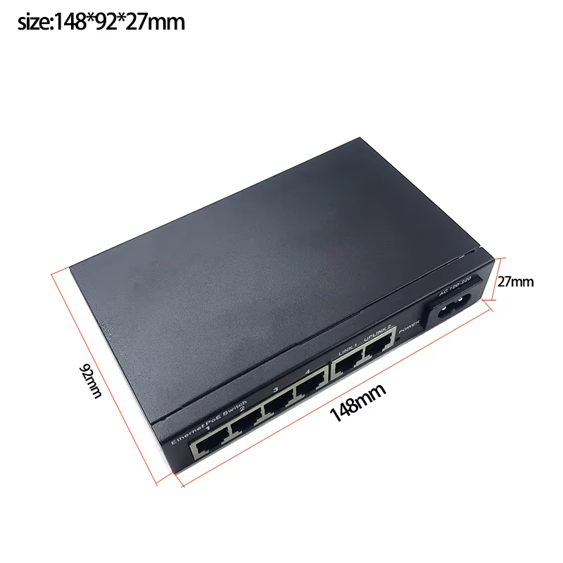 Commutateur Ethernet 5 ports support en rack commutateur Poe Gigabit 5 ports 5 ports Poe