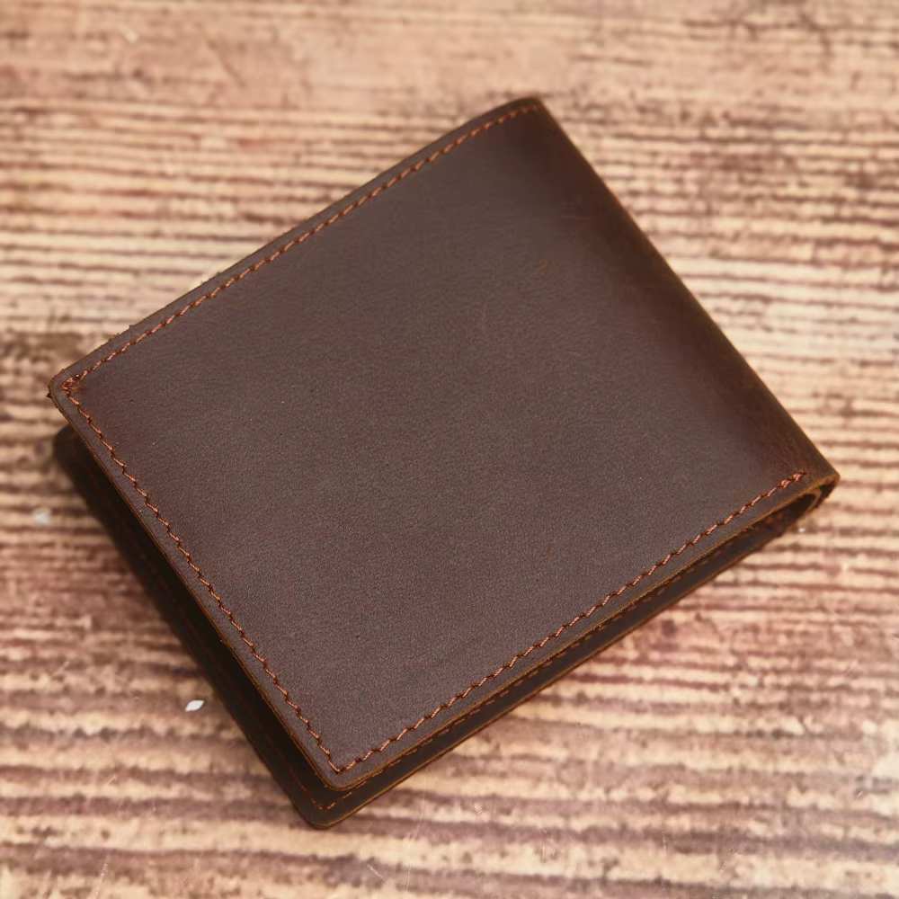 NUPUGOO Portefeuille en cuir pleine fleur authentique