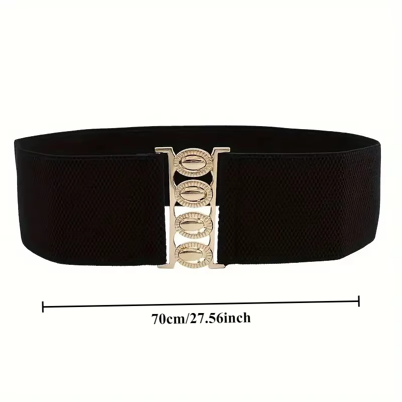 Ceinture large élastique tendance et minimaliste pour femme