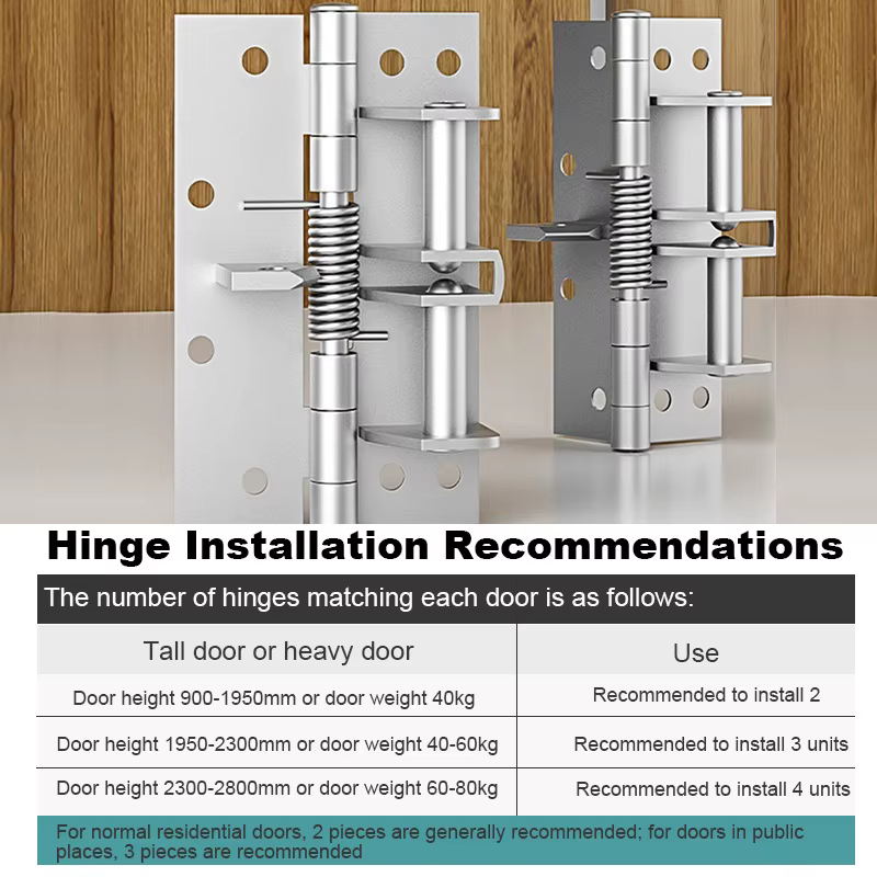 Charnière de porte à fermeture automatique 90° °   Charnière à ressort de positionnement en acier inoxydable à fermeture automatique pour porte en bois, salle de bain, cuisine