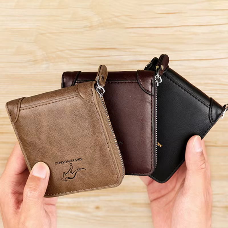Portefeuille en cuir pour hommes de luxe Porte-monnaie pour hommes