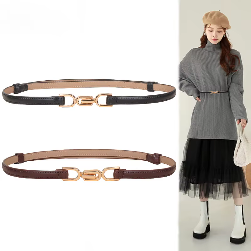 Ceintures polyvalentes simples et à la mode pour femmes, accessoires de robe, ceintures cintrées à la taille réglables de Style coréen