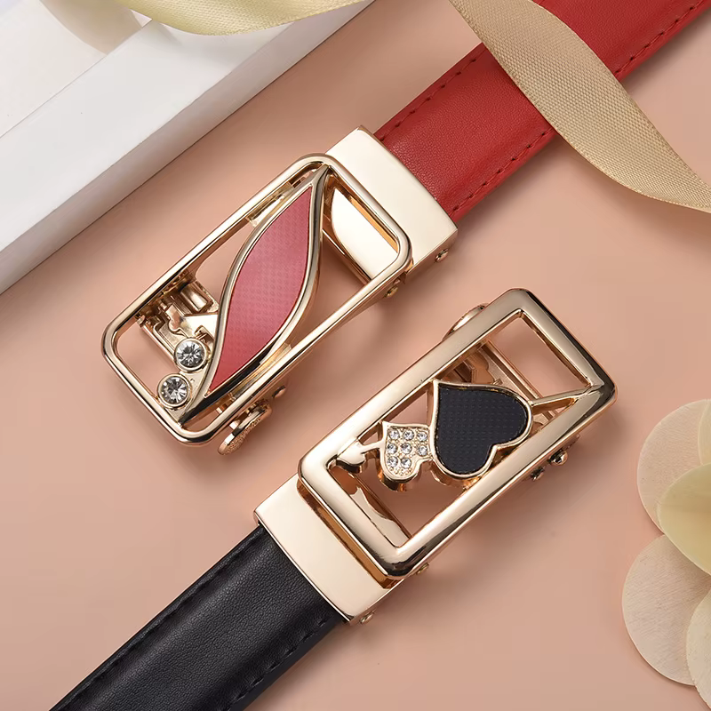 Ceinture polyvalente à boucle automatique pour femmes