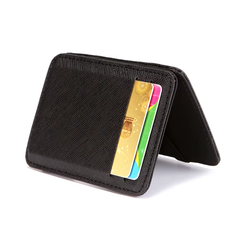 Mini portefeuille en cuir PU pour hommes
