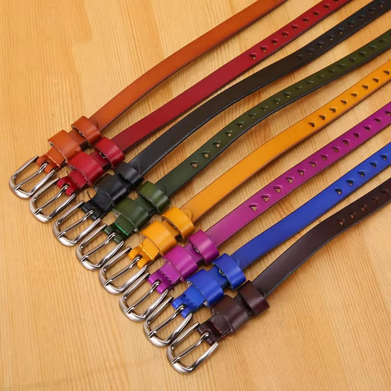 Ceintures pour femmes en cuir véritable