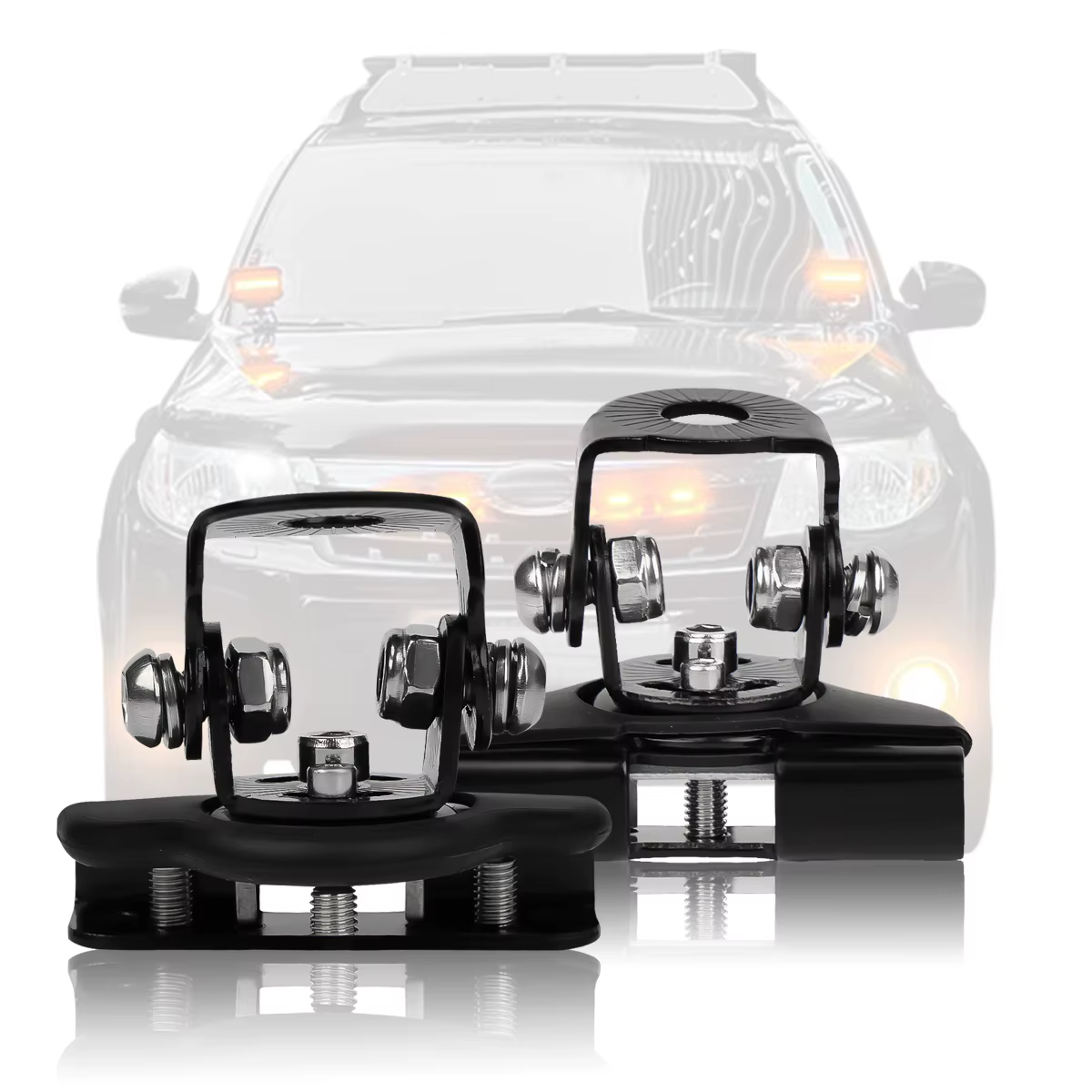 Support de montage de lampe de travail LED, support à pince pour tout-terrain SUV ATV 4WD universel 4x4, accessoires automobiles, support de projecteur