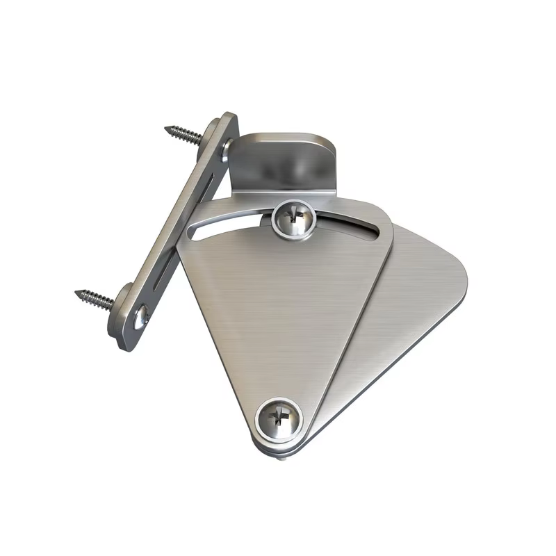 Serrure de porte coulissante en acier inoxydable, 1 ensemble, nouveau, porte de poche, Garage et hangar, portes en bois, loquet, accessoires de quincaillerie