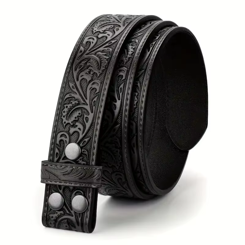 Ceinture rétro en cuir véritable pour hommes et femmes