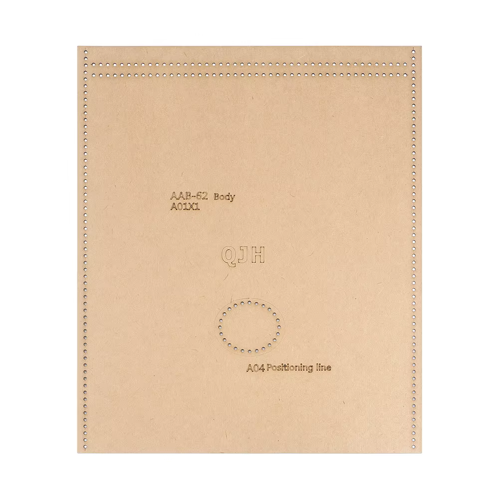 1 ensemble de sacs à bandoulière pour femmes, portefeuilles à main - Modèle en papier kraft, artisanat en cuir fait main DIY - Modèle de couture avec trous
