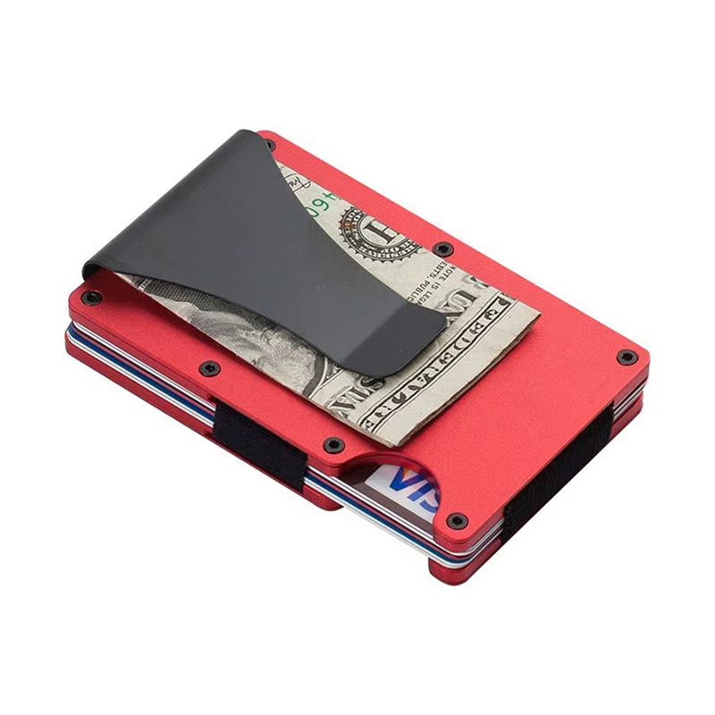 Portefeuille minimaliste pour hommes et femmes - Portefeuille fin anti-RFID