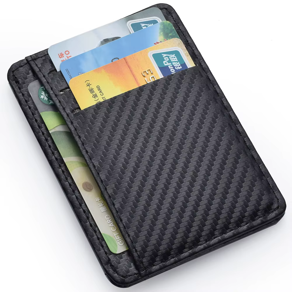 Portefeuilles de poche avant minimalistes minces pour hommes