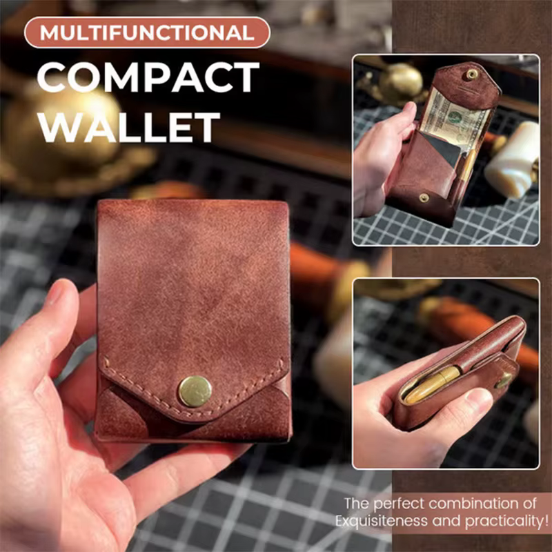Portefeuille compact multifonctionnel