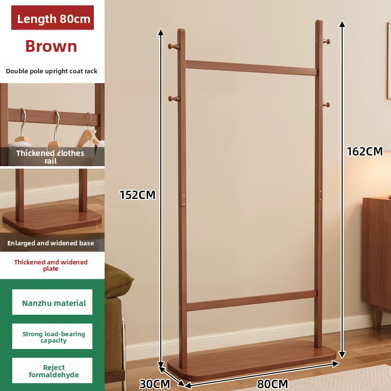 Porte-manteau sur pied pour chambre à coucher, design simple et luxueux, support vertical pour vêtements, séchoir à linge intérieur