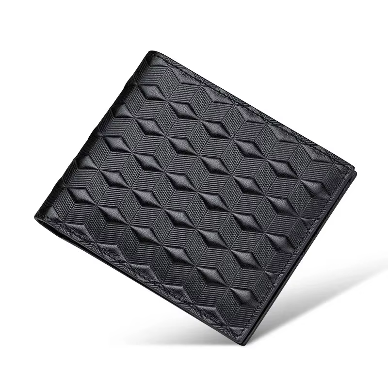 Portefeuille court pour homme Paul King en cuir véritable