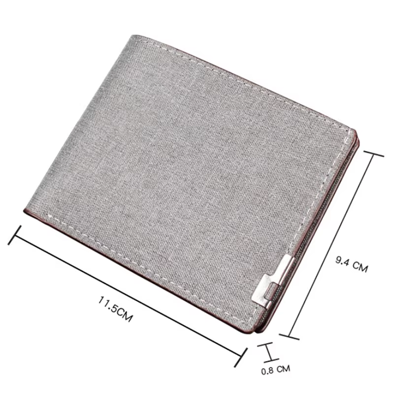 Portefeuille en denim pliable pour hommes et femmes