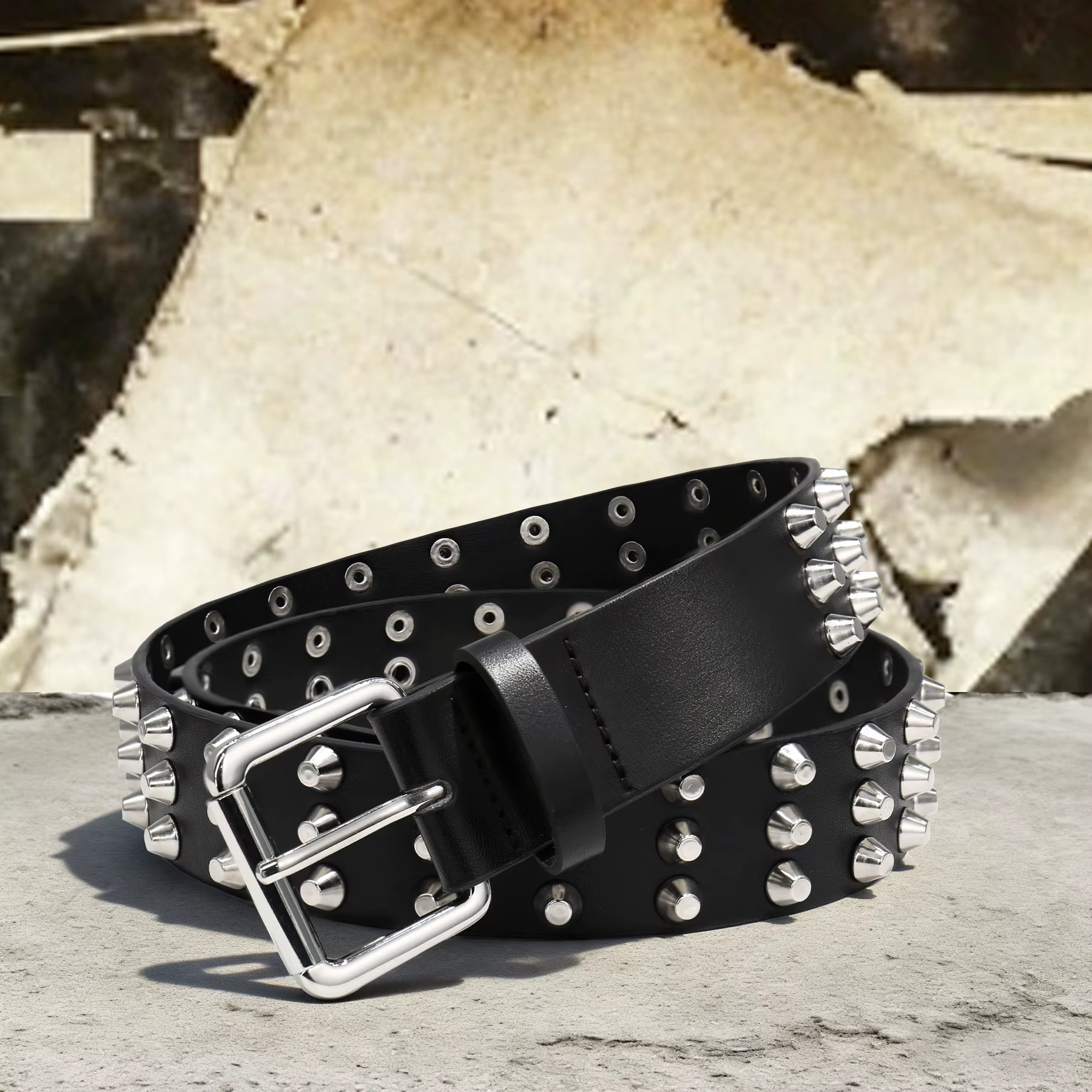 Ceinture cloutée Y2K pour femmes et hommes