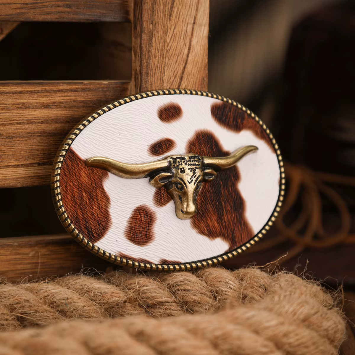 Une boucle de ceinture de style occidental
