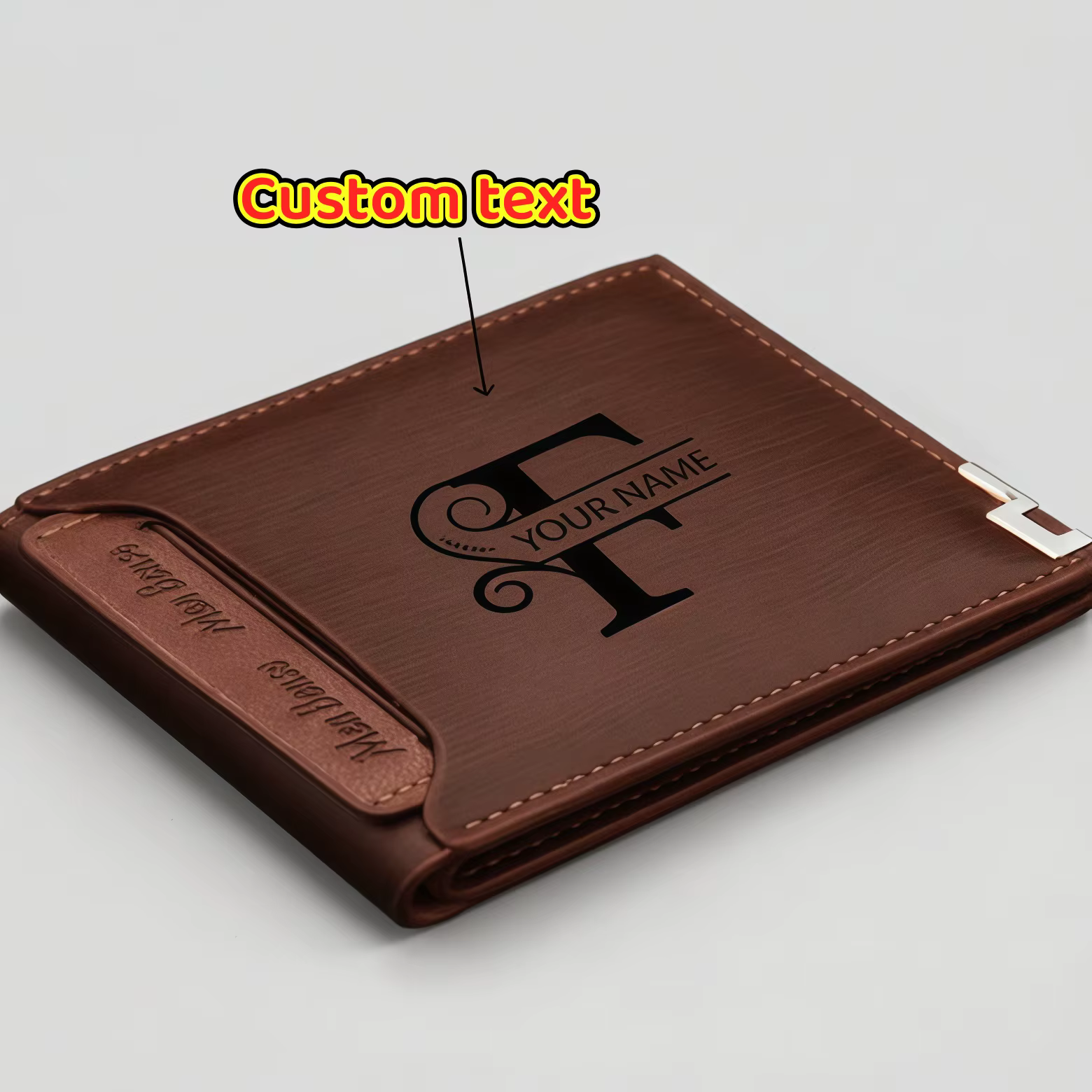 Portefeuille personnalisé pour homme