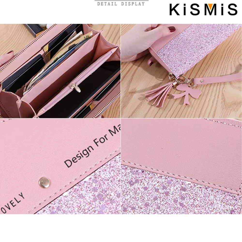 Portefeuille Long en Cuir pour Femme