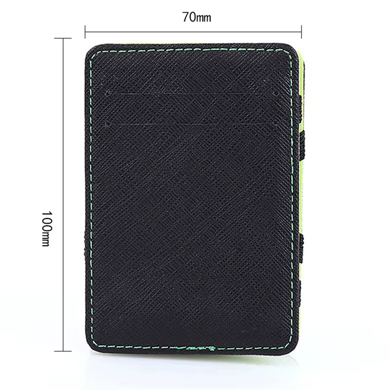 Mini portefeuille mince en cuir PU pour hommes