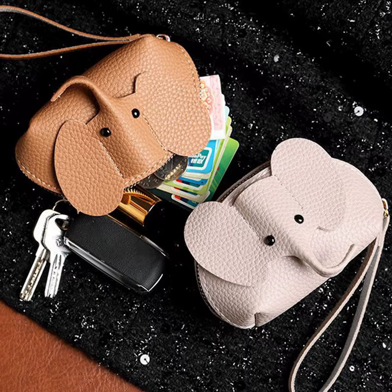 Thaïlande bébé éléphant portefeuille Cosplay Anime Pu sac à main