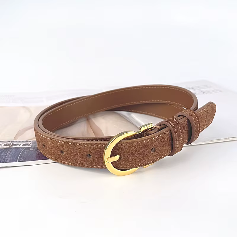 Ceinture en cuir suédé pour femme