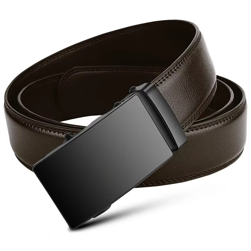 Ceinture automatique en cuir PU pour hommes