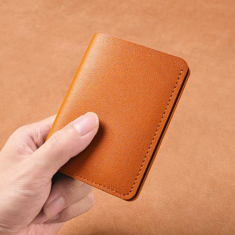 Petit portefeuille classique en cuir PU pour hommes et femmes, court et Simple, à la mode, Ultra fin, pour cartes de crédit, porte-monnaie