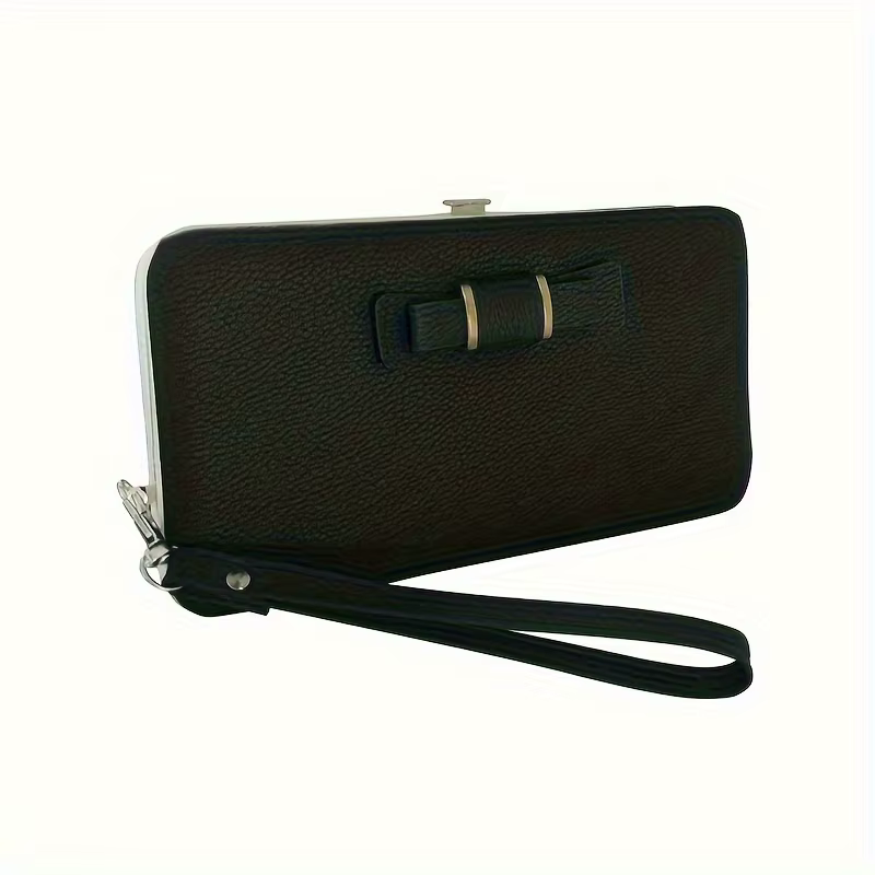 1 portefeuille pour téléphone avec nœud décoratif - Portefeuilles avec emplacements pour cartes