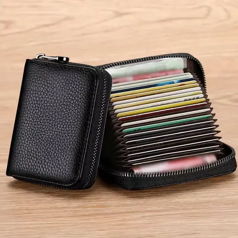 Porte-carte multi-fentes Vintage petit portefeuille femmes hommes affaires banque carte de crédit sac mâle pochette