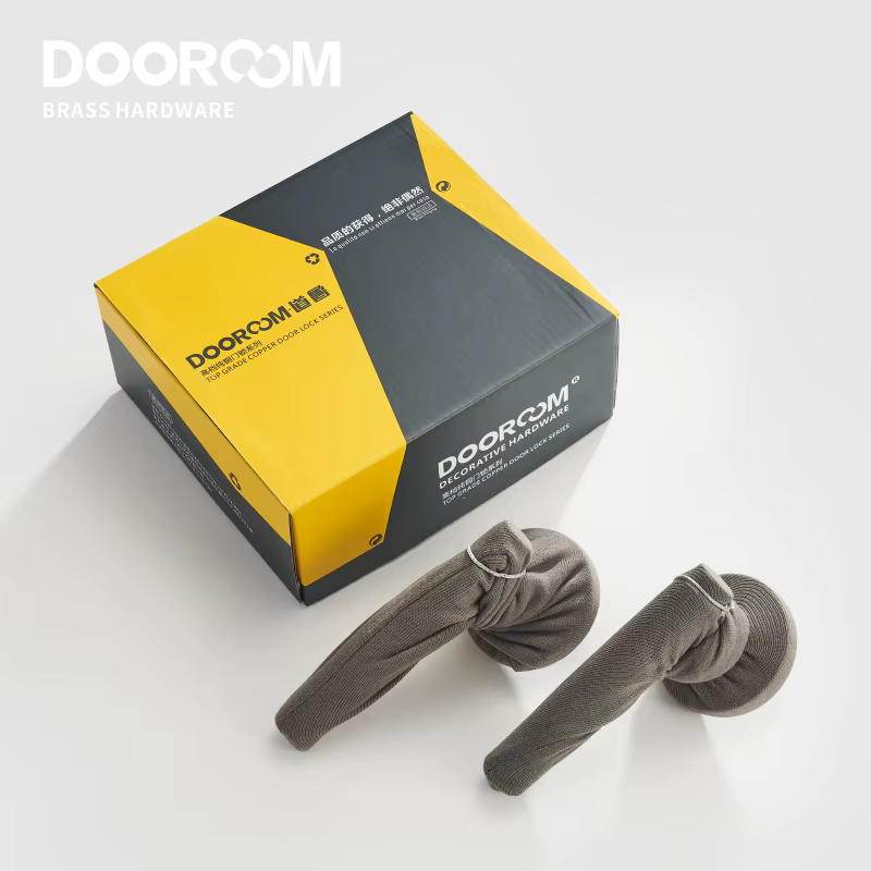 DOOROOM – ensemble de serrures de porte à rayures de Passage de confidentialité en laiton, norme américaine pour 2-1/8 pouces, panneau rond en option, or, noir, Bronze Antique