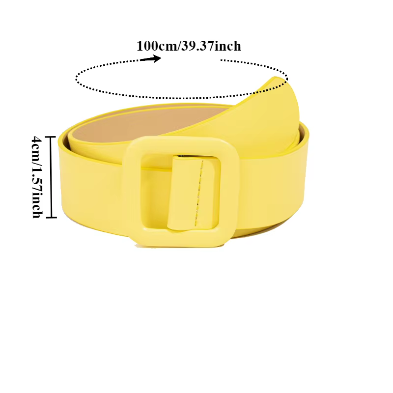 Ceinture à boucle carrée simple