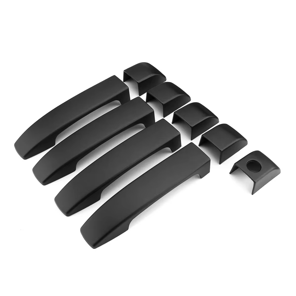 Couvercle de poignée de porte noir mat, 9 pièces, garniture pour Land Rover Range Rover L322 2002 2003 2004 2005 2006 2007 2008 2009 2010 2011 2012