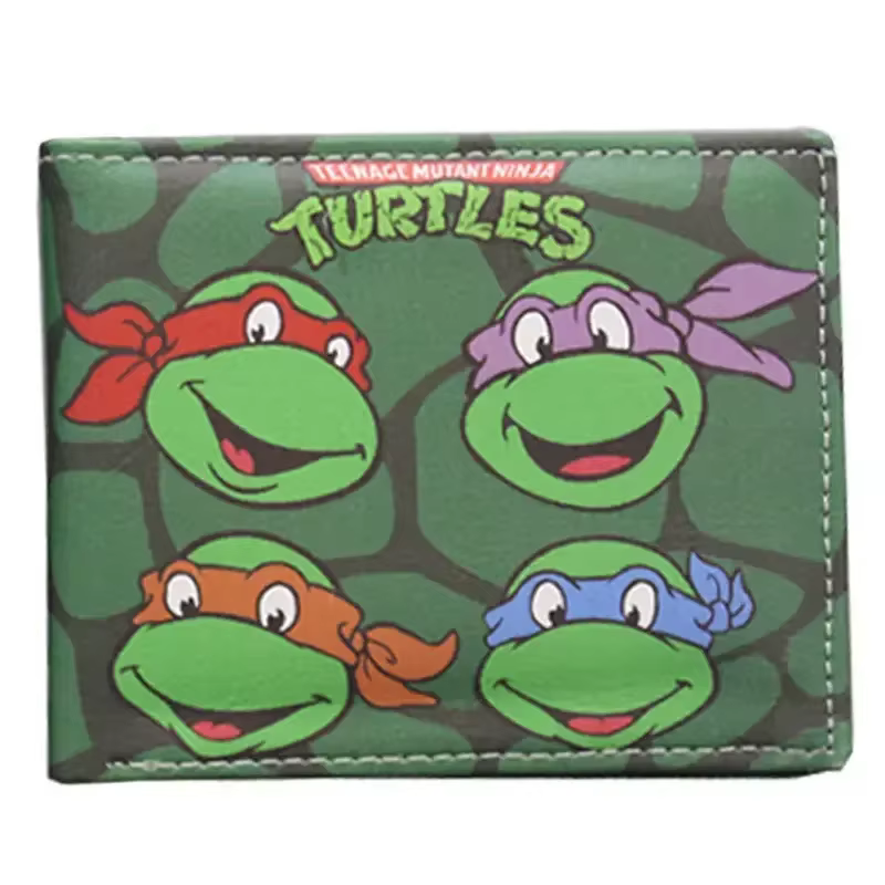 Teenage Mutant Ninja Turtles Anime Portefeuille Kawaii Porte-monnaie Mignon Dessin