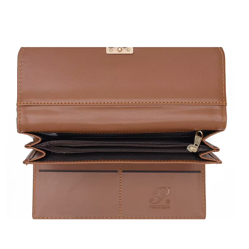 Nouveau Portefeuille Long Femme 2026 en Cuir PU de Haute Qualité