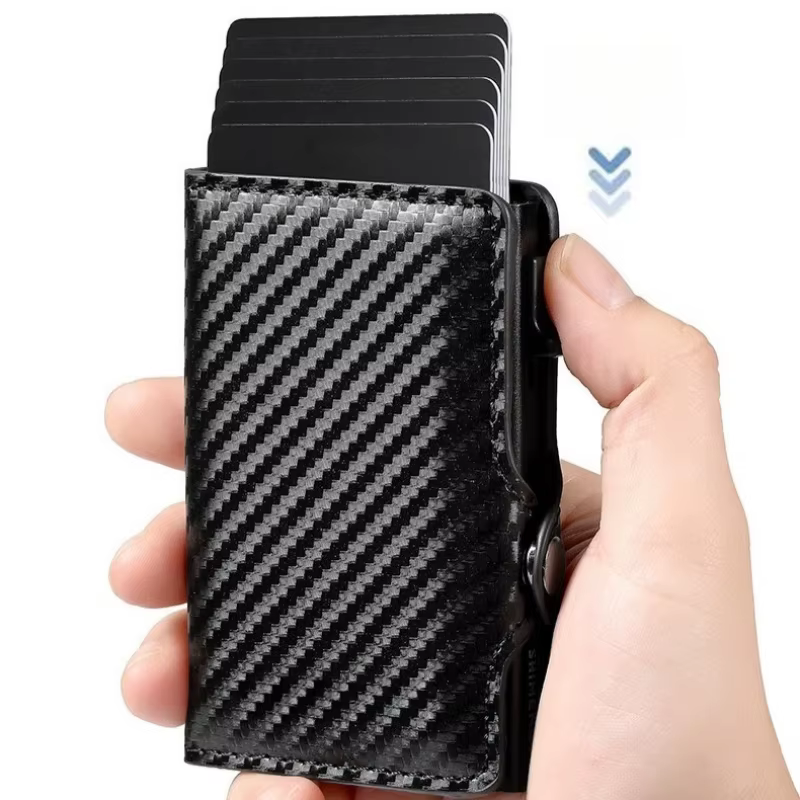 Porte-cartes en fibre de carbone pour hommes